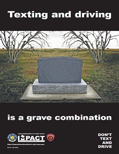 Texting and driving is a grave combination