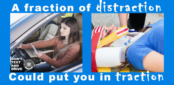 A fraction of distraction could put you in traction